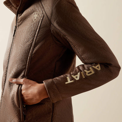 Ariat Logo Softshell Faux Leather Jacket Women | Ariat discount