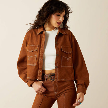 Boxy Cropped Denim Jacket Women | Ariat online shop