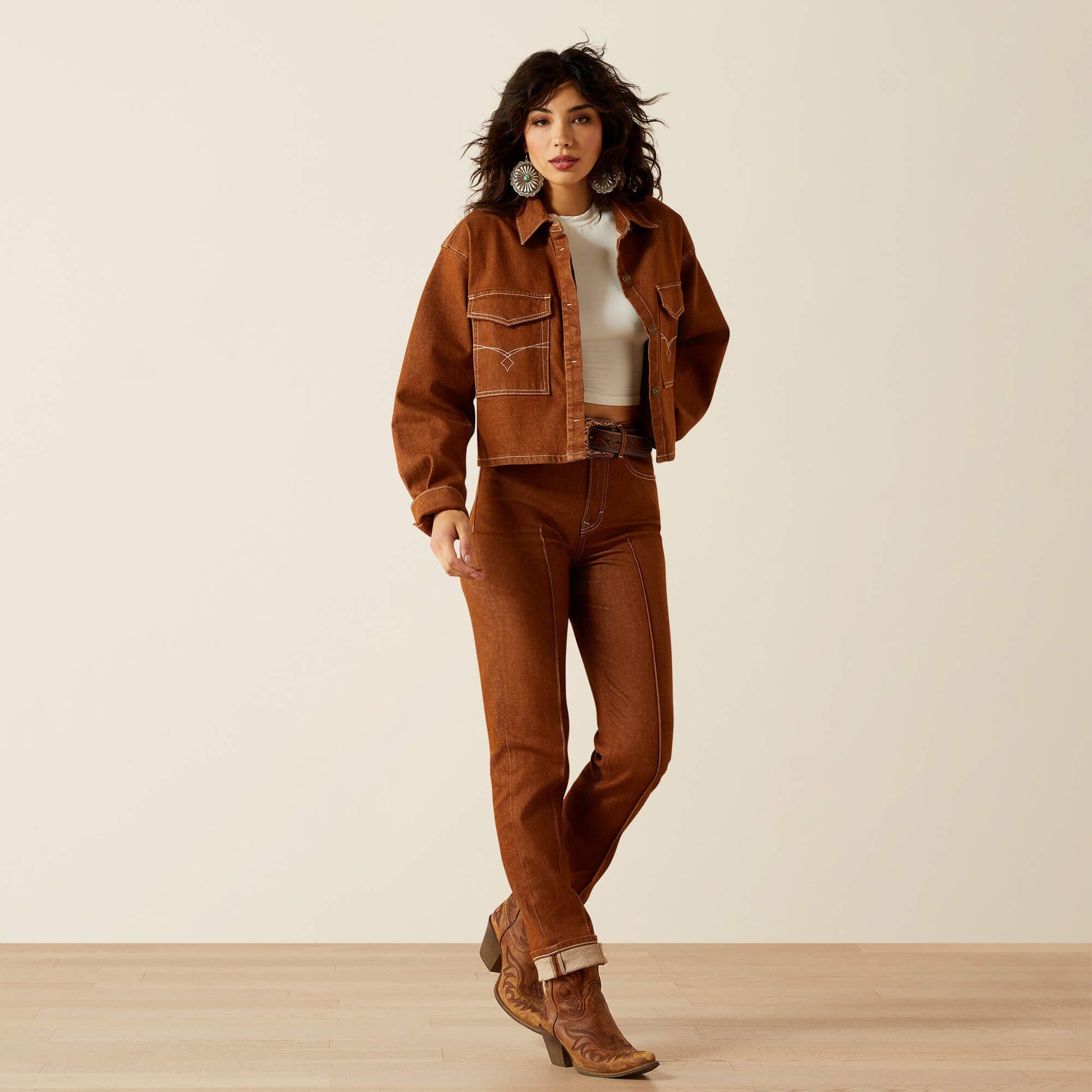 Boxy Cropped Denim Jacket Women | Ariat online shop
