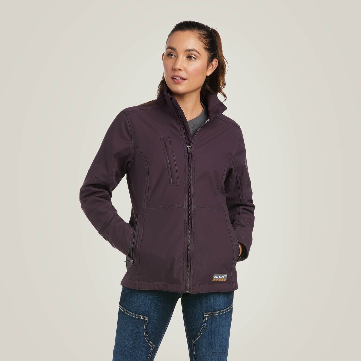 Rebar Stretch Canvas Softshell Jacket Women | Ariat for sale