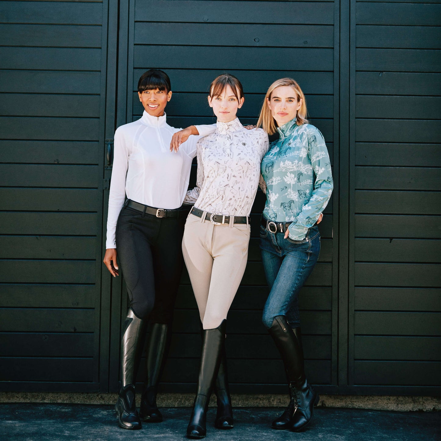 Halo Denim Knee Patch Breech Women | Ariat online