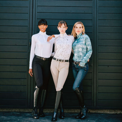 Halo Denim Knee Patch Breech Women | Ariat online