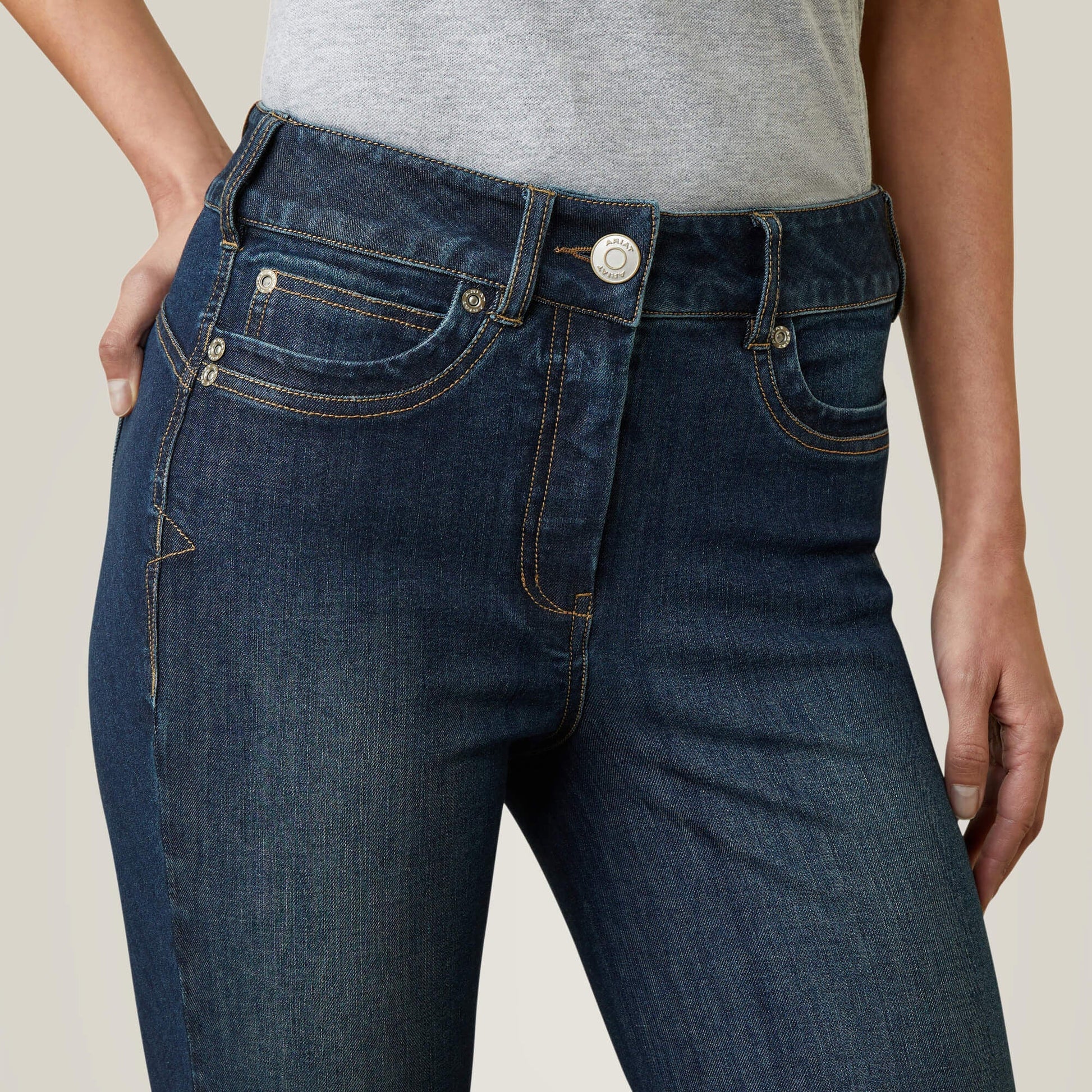 Halo Denim Knee Patch Breech Women | Ariat online
