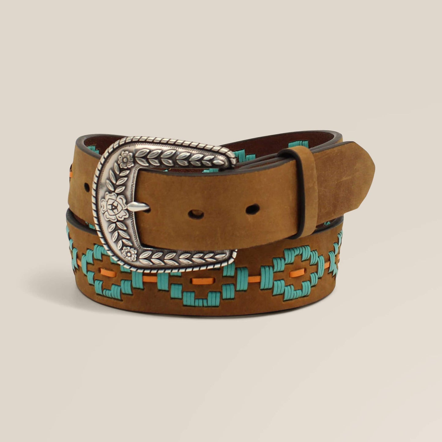 Turquoise Diamond Embroidery Belt Women | Ariat online shop