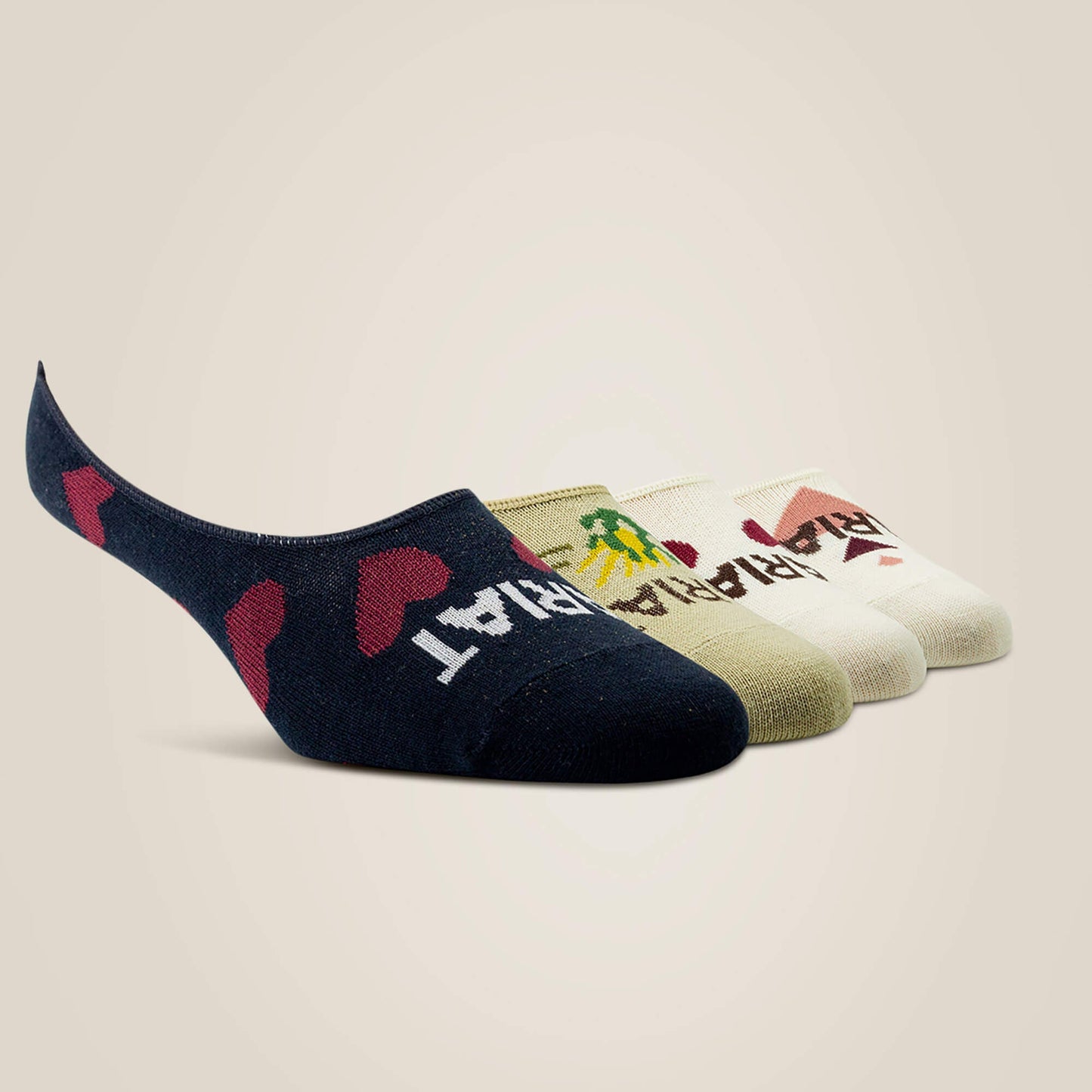 No Slip No Show Sock 2 Pair Multi Color Pack Women | Ariat outlet