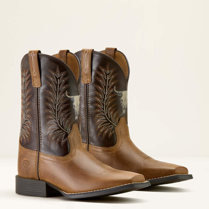 Stampede Wide Square Toe Western Boot Kids | Ariat outlet