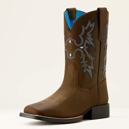 Tombstone Wide Square Toe Western Boot Kids | Ariat on sale