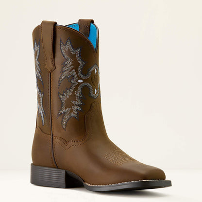 Tombstone Wide Square Toe Western Boot Kids | Ariat on sale