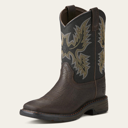 WorkHog Wide Square Toe Boot Kids | Ariat sale