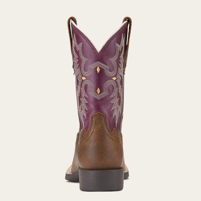 Tombstone Wide Square Toe Western Boot Kids | Ariat online