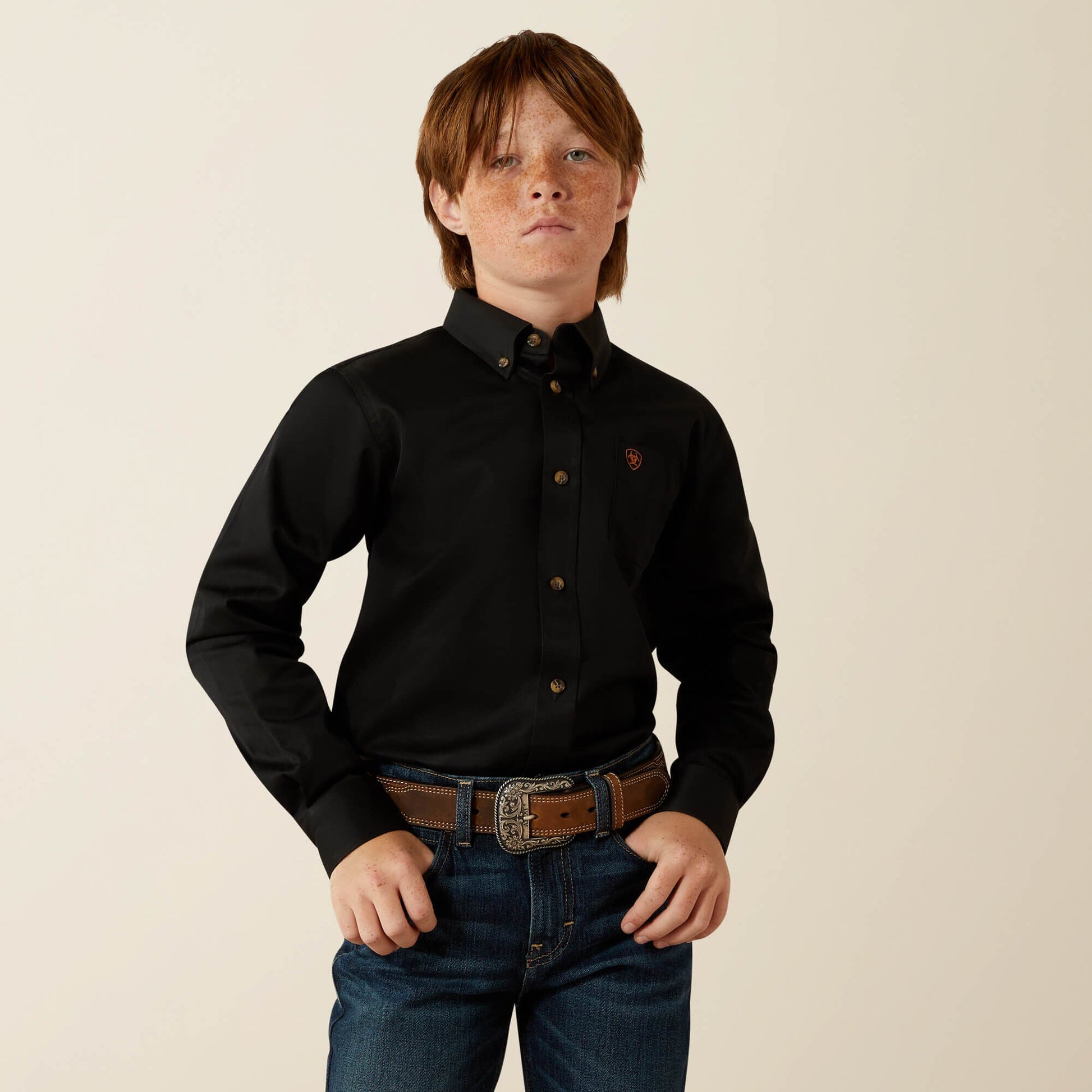 Solid Twill Classic Fit Shirt Kids | Ariat on sale