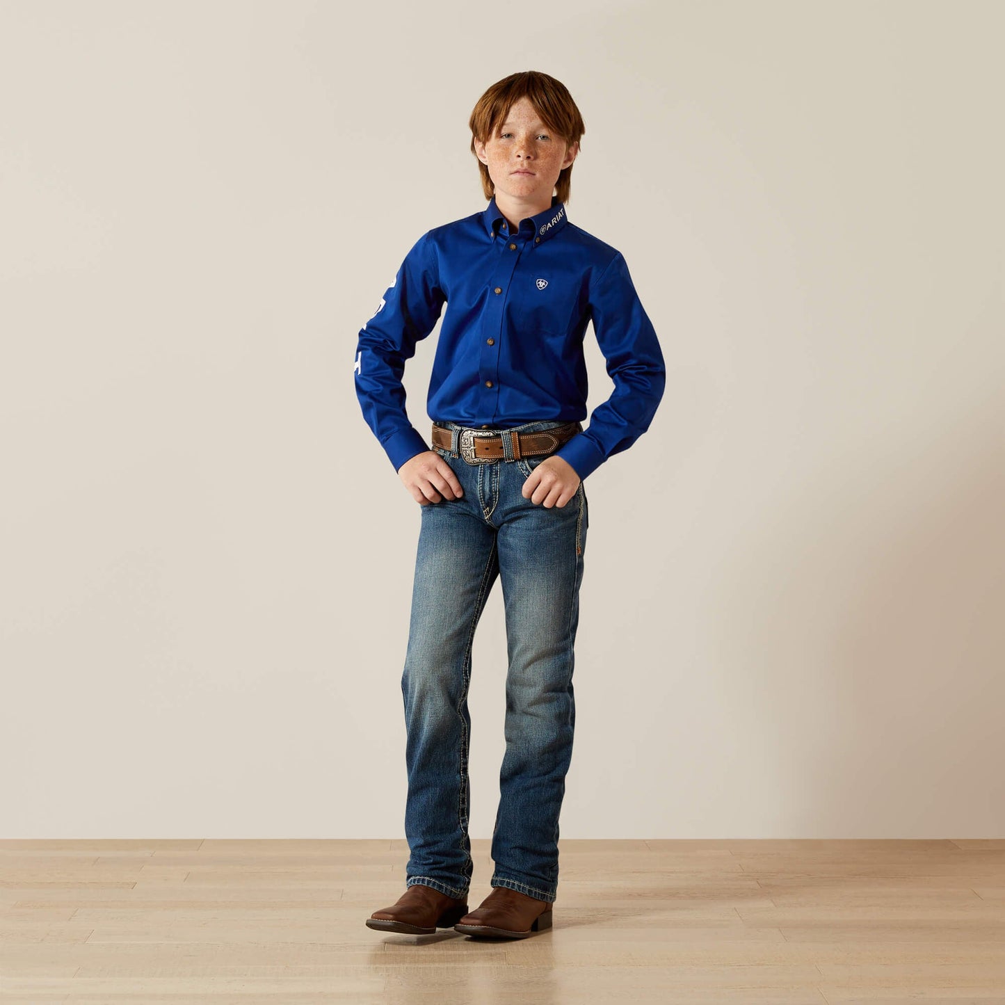 Team Logo Twill Classic Fit Shirt Kids | Ariat discount
