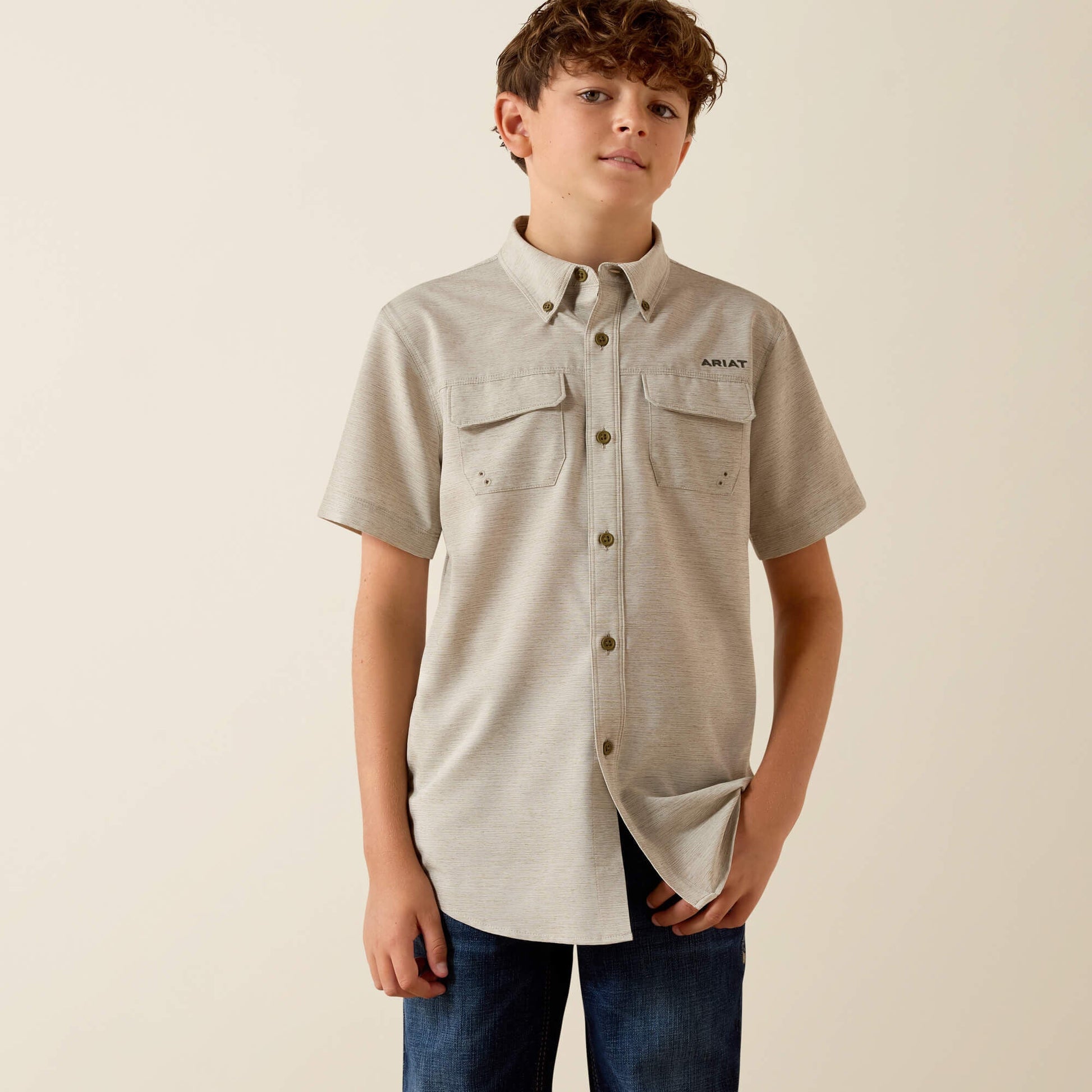 VenTEK Outbound Heathered Classic Fit Shirt Kids | Ariat outlet