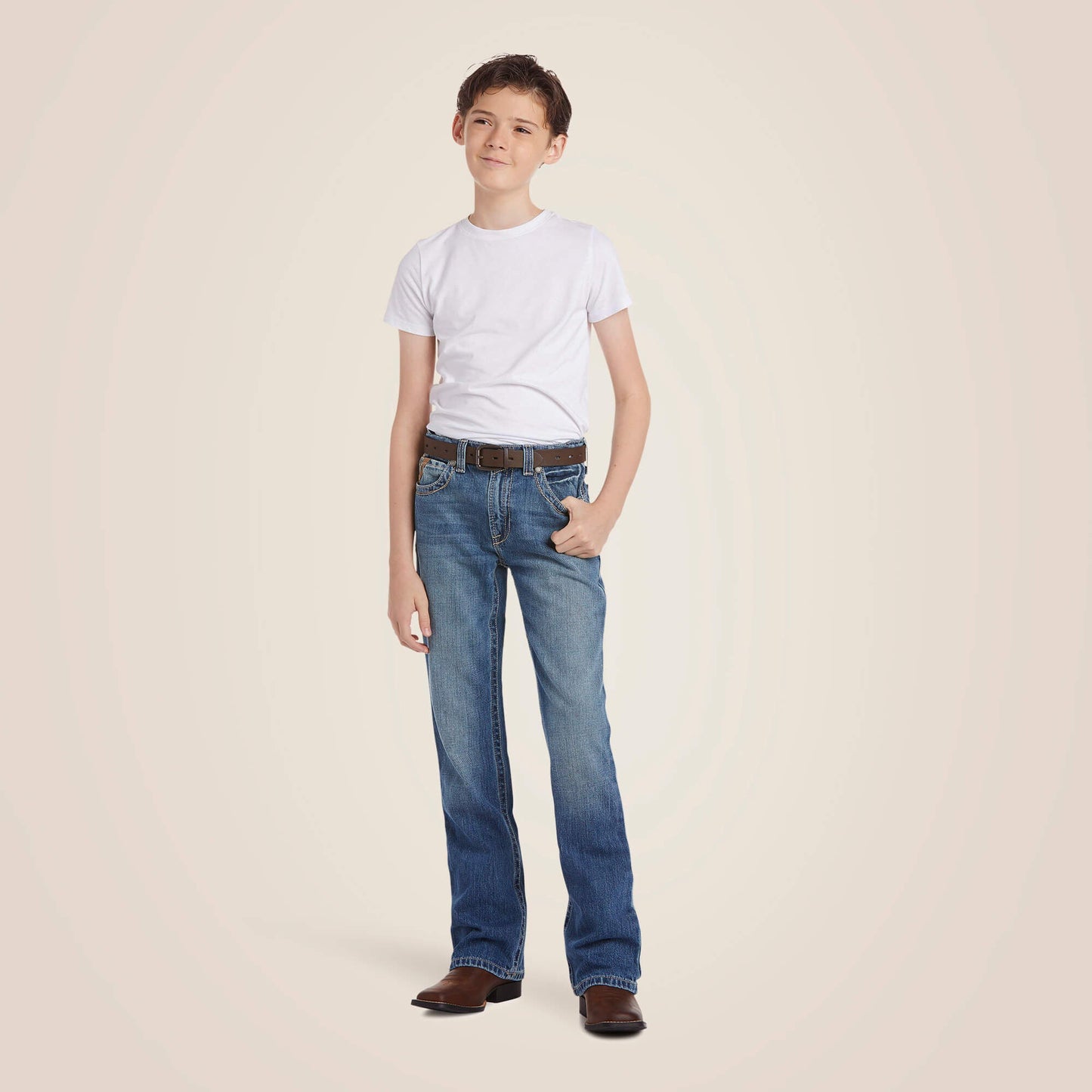 B4 Relaxed Boundary Boot Cut Jean Kids | Ariat online shop