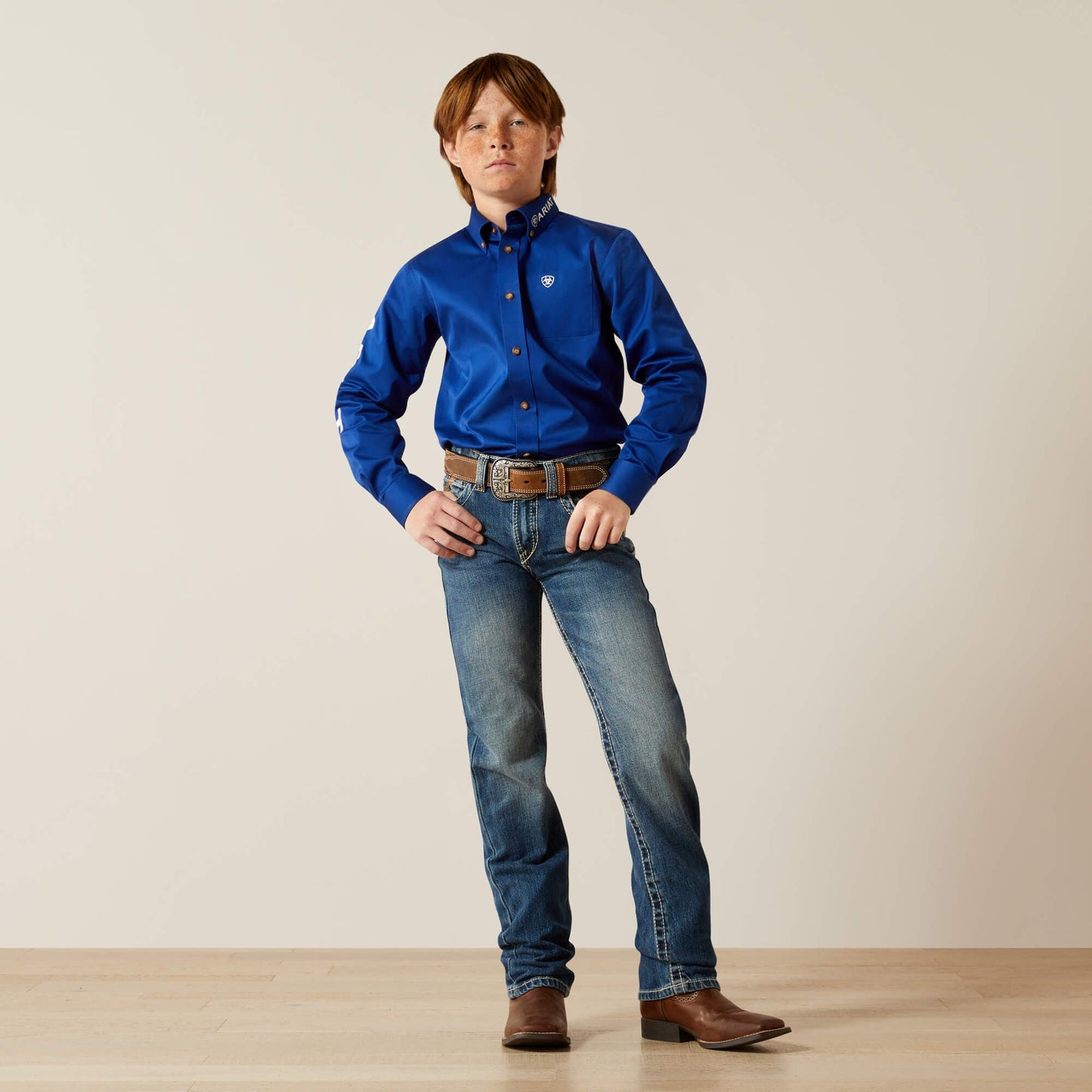 B5 Slim Charger Stackable Straight Leg Jean Kids | Ariat on sale