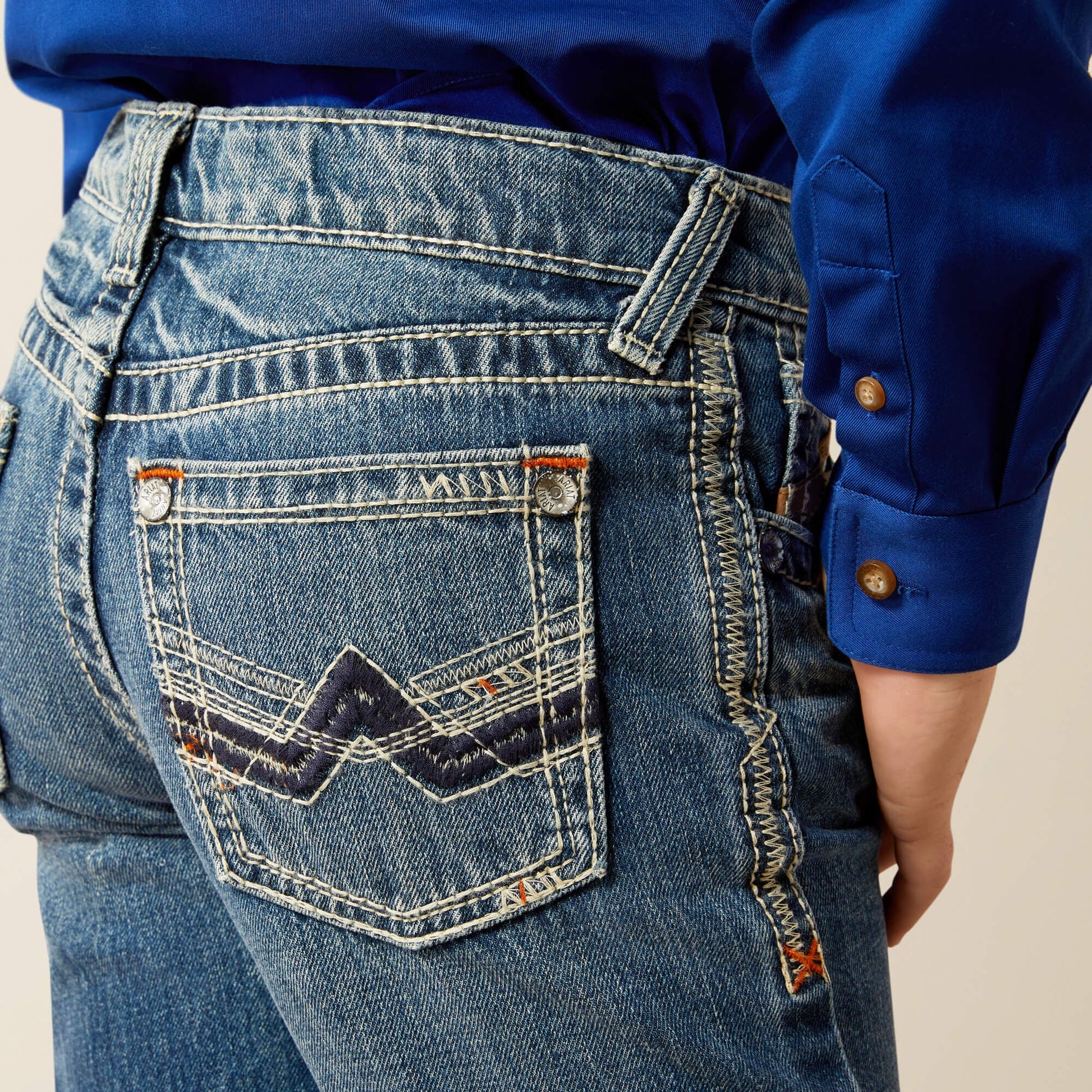 B5 Slim Charger Stackable Straight Leg Jean Kids | Ariat on sale