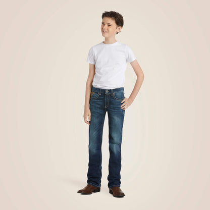 B5 Slim Boundary Stackable Straight Leg Jean Kids | Ariat for sale