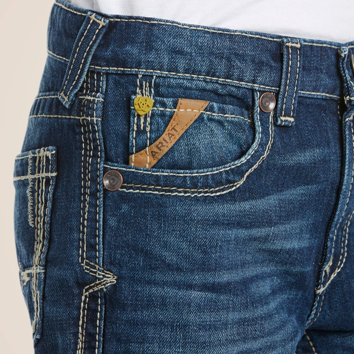 B5 Slim Boundary Stackable Straight Leg Jean Kids | Ariat for sale