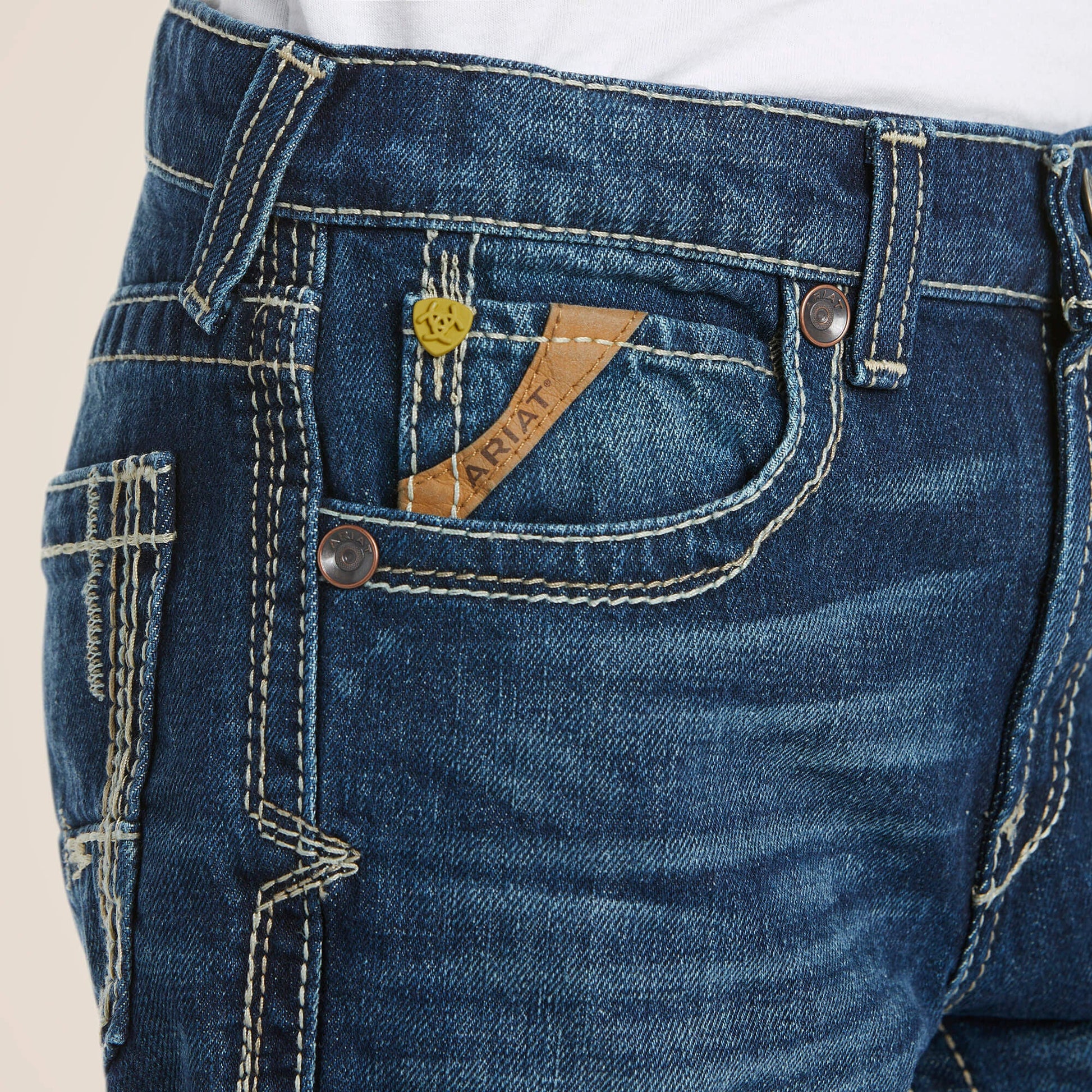B5 Slim Boundary Stackable Straight Leg Jean Kids | Ariat for sale