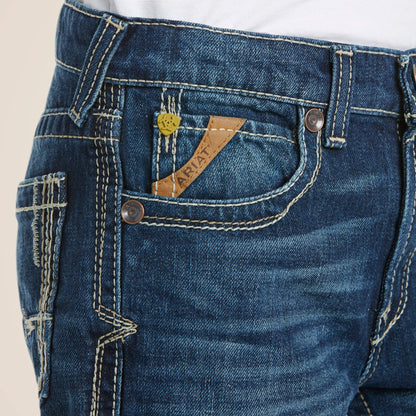 B5 Slim Boundary Stackable Straight Leg Jean Kids | Ariat for sale