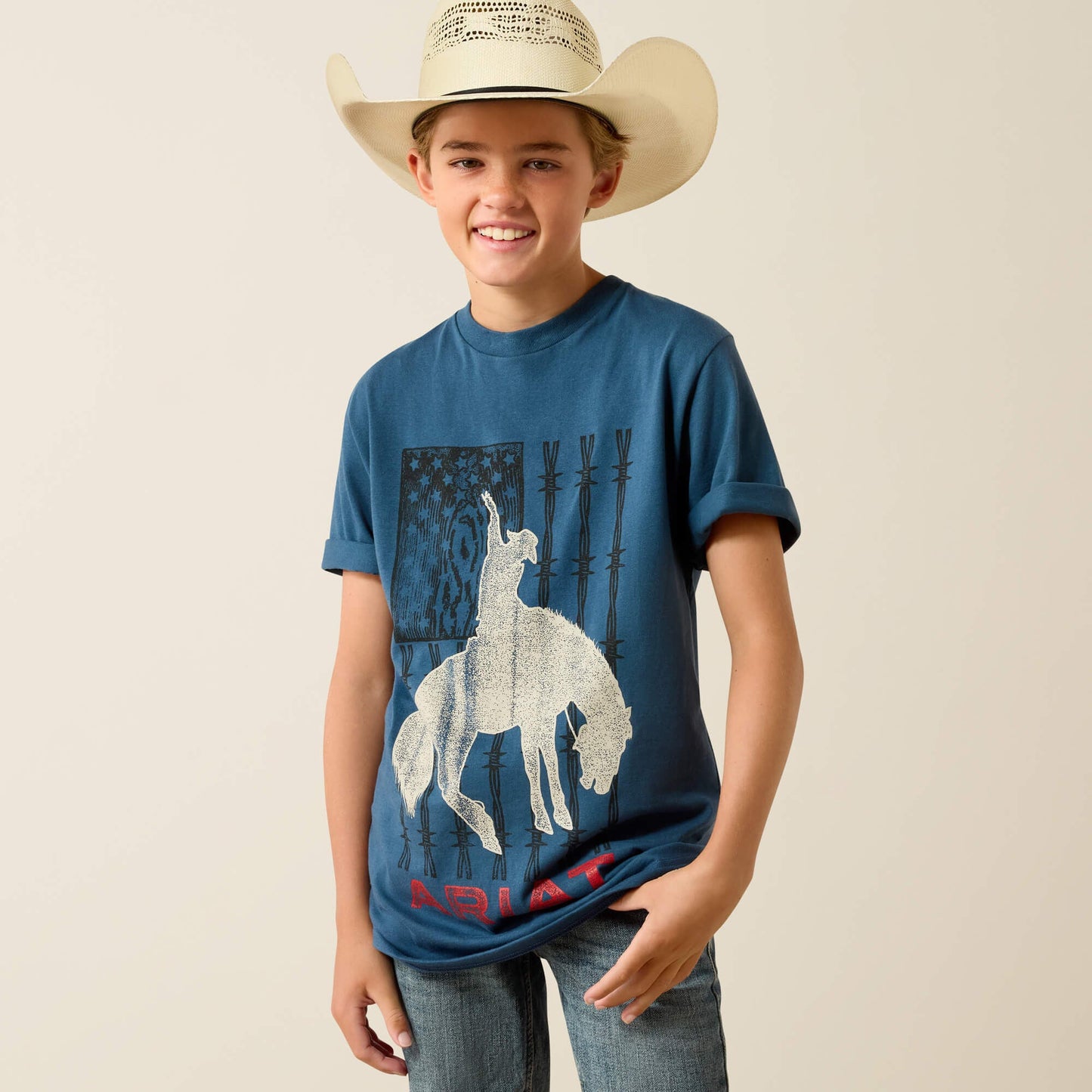 Ariat Flag Bronco T-Shirt Kids | Ariat outlet