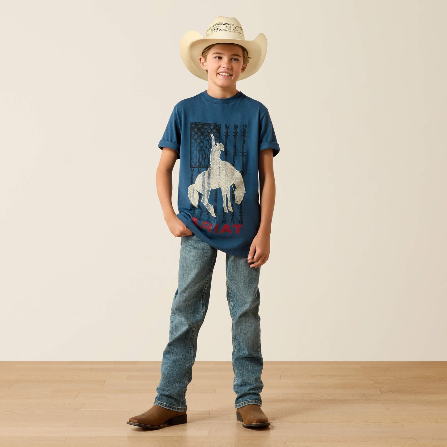 Ariat Flag Bronco T-Shirt Kids | Ariat outlet