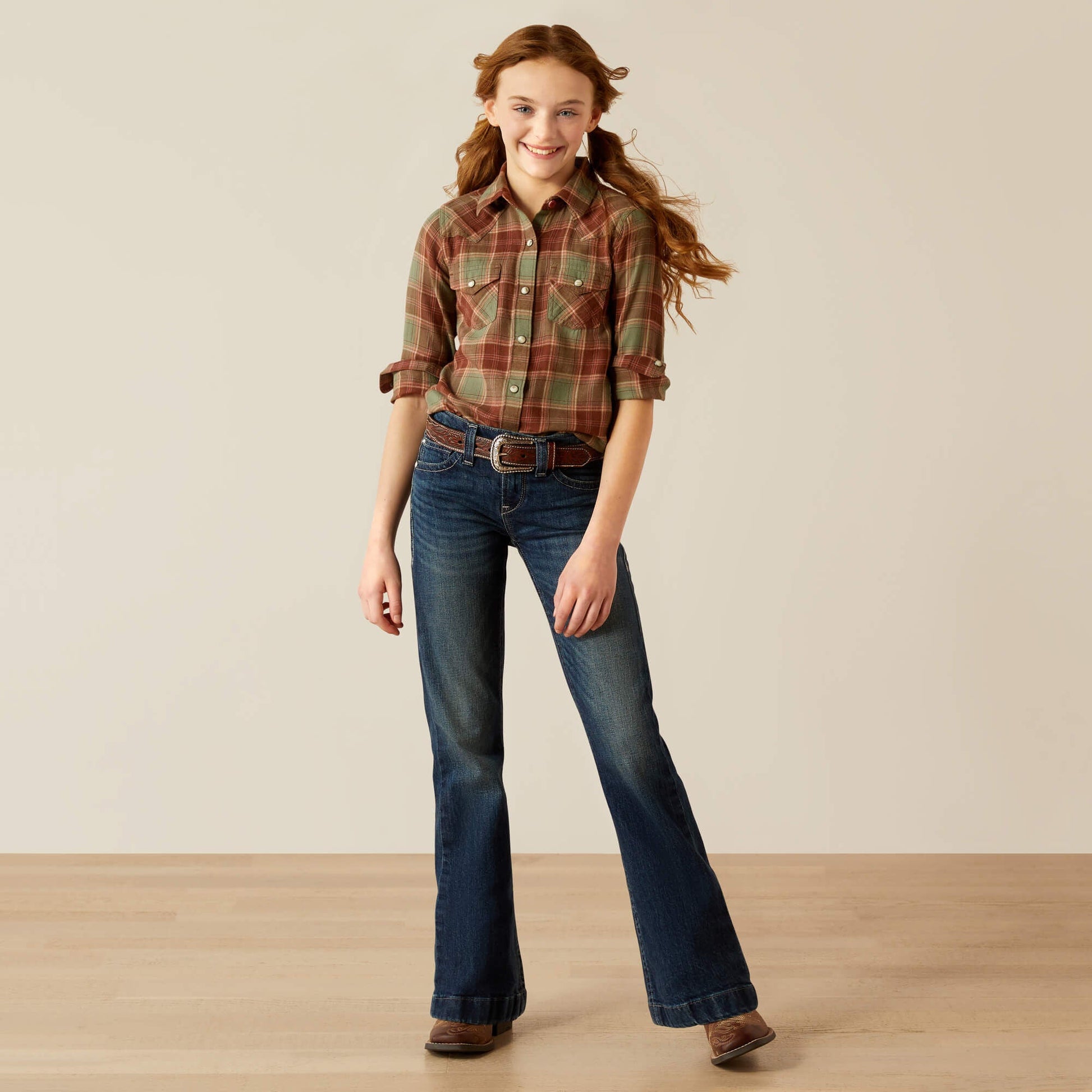 Ava Plaid Shirt Kids | Ariat online shop