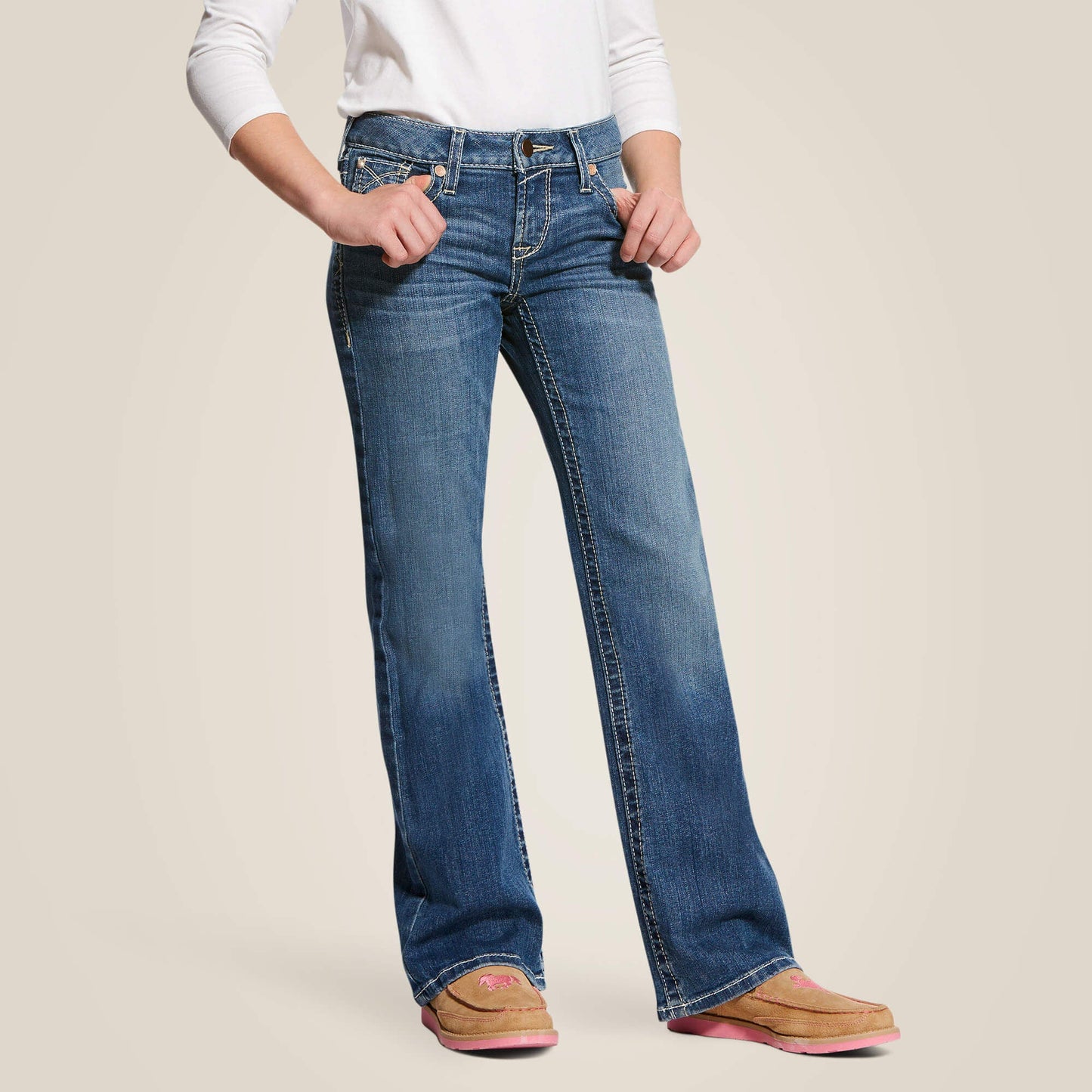 Whipstitch Boot Cut Jean Kids | Ariat for sale