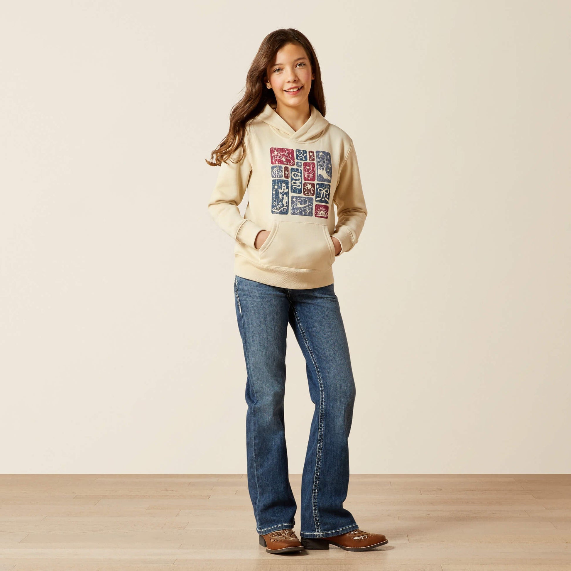Western Blocks Hoodie Kids | Ariat sale