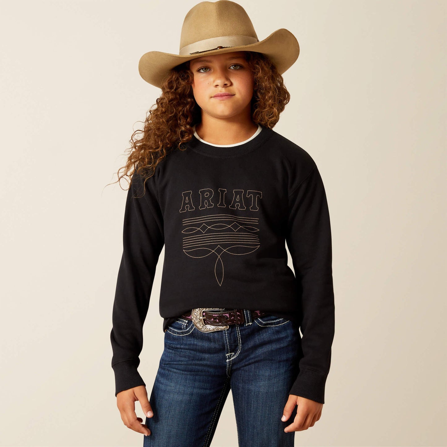 Booted Logo Sweatshirt Kids | Ariat on sale