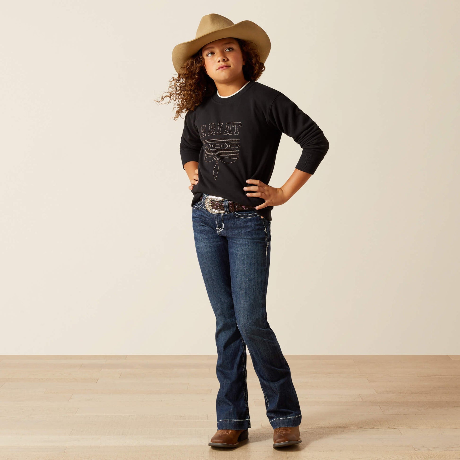 Booted Logo Sweatshirt Kids | Ariat on sale