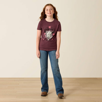 Ariat Skulls Florals T-Shirt Kids | Ariat outlet