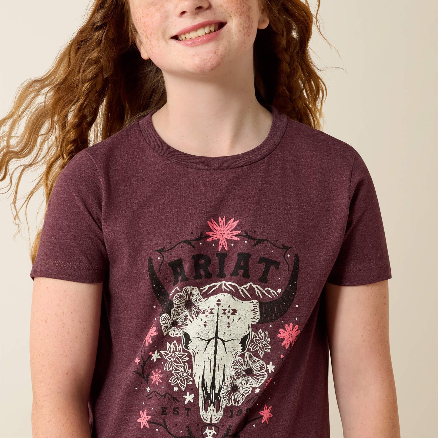Ariat Skulls Florals T-Shirt Kids | Ariat outlet